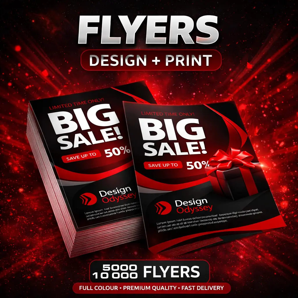 Flyers Design Refrences Flyers – Design + Print (5000 Flyers) - Design Odyssey
