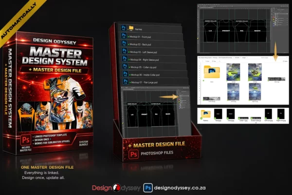 Premium Design System + Master Design File (Photoshop) - Design Odyssey